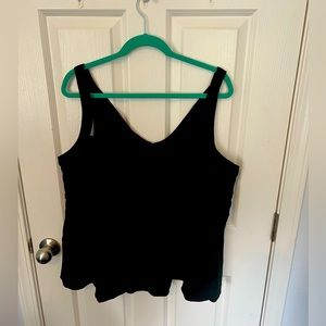 Torrid Size 2 black peplum top.